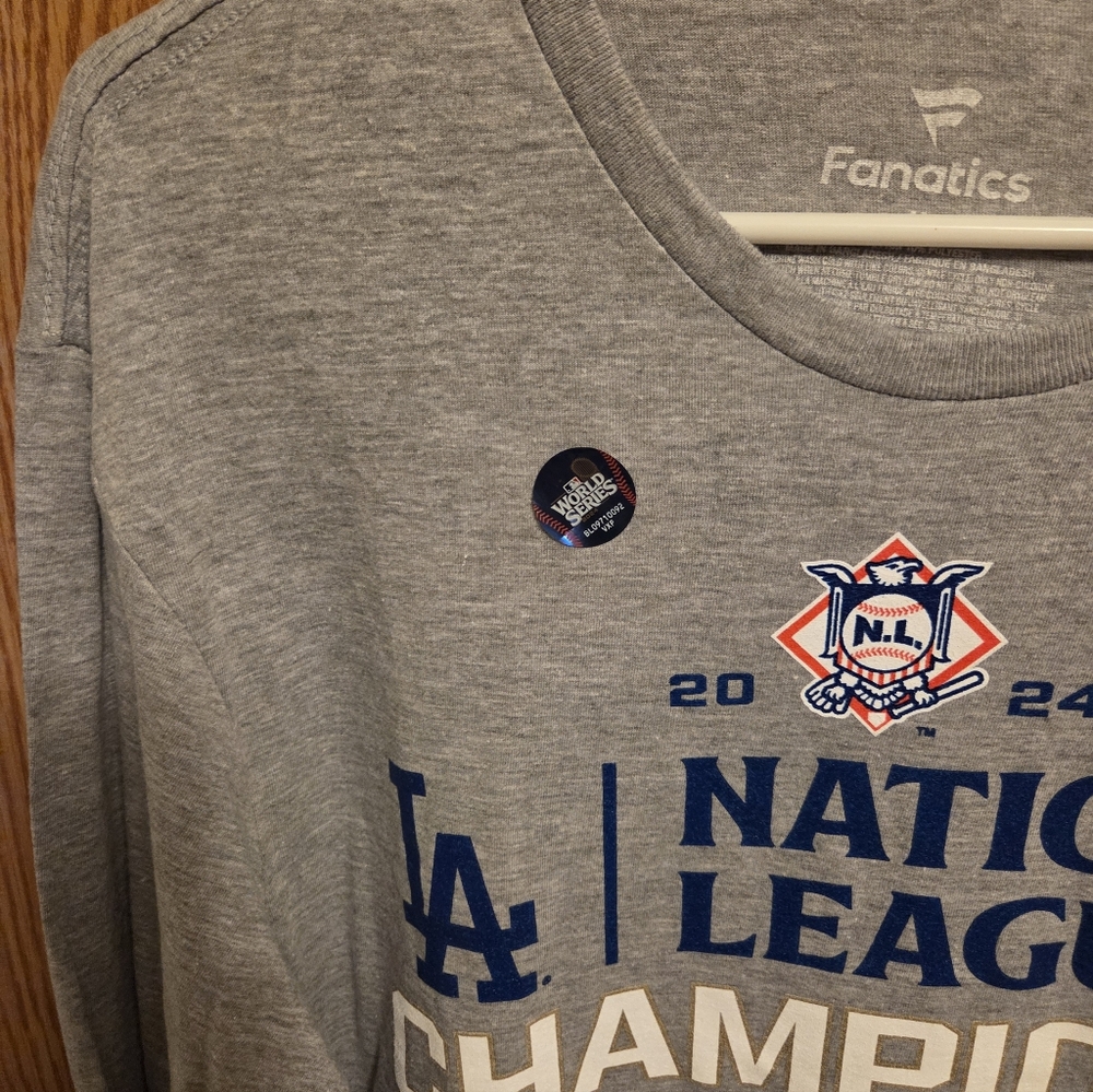 Fanatics Los Angeles Dodgers Long Sleeve Shirt Sz Medium Men's NWOT MLB - Picture 2 of 4